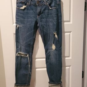 Women's silver jeans